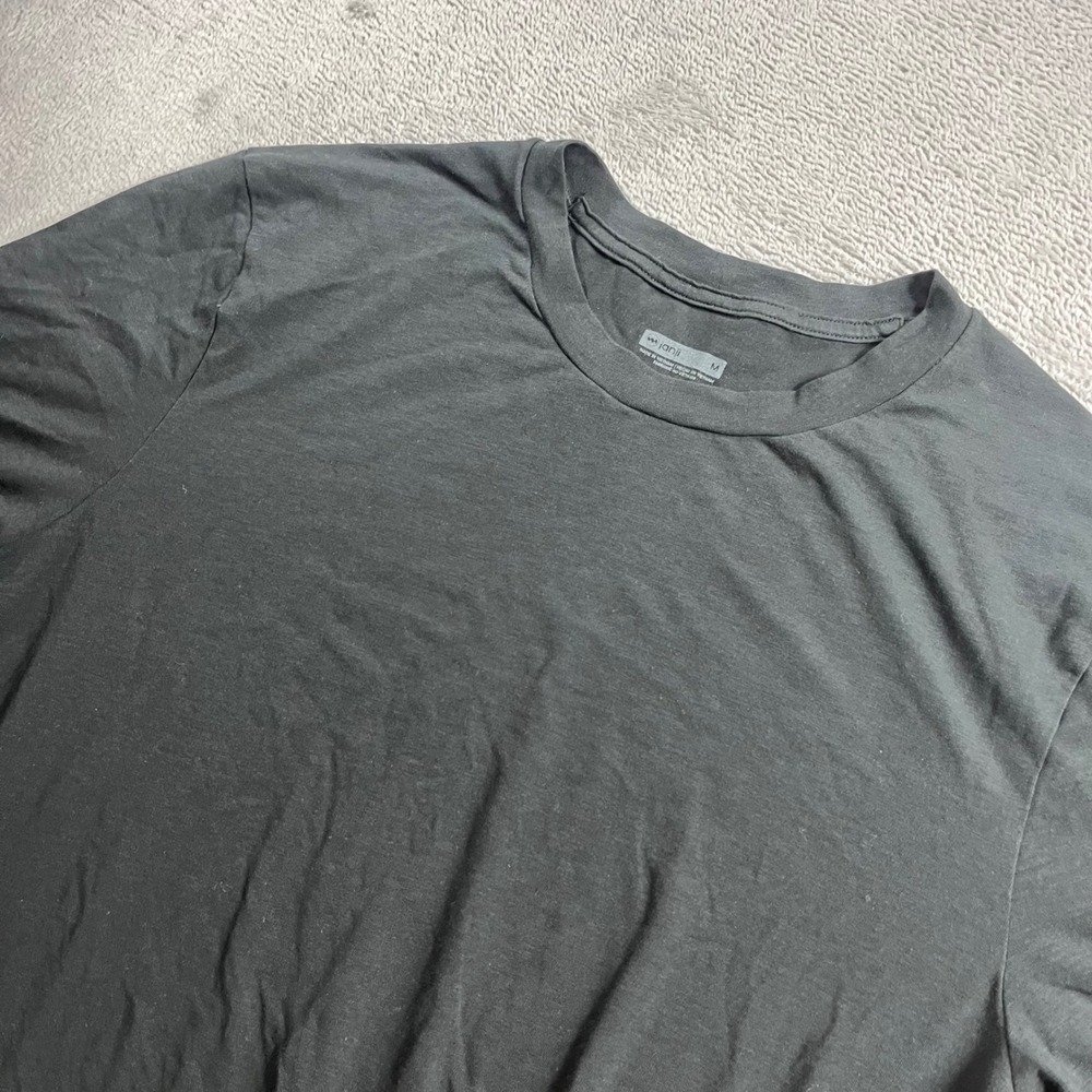 Janji Mens Short Sleeve Running Performance T-Shirt Black Size M